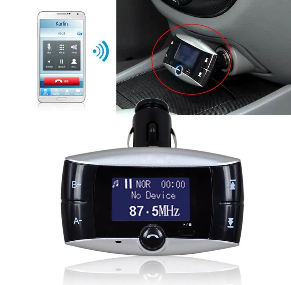 Универсальный беспроводной Bluetooth fm-передатчик модулятор Радио адаптер
