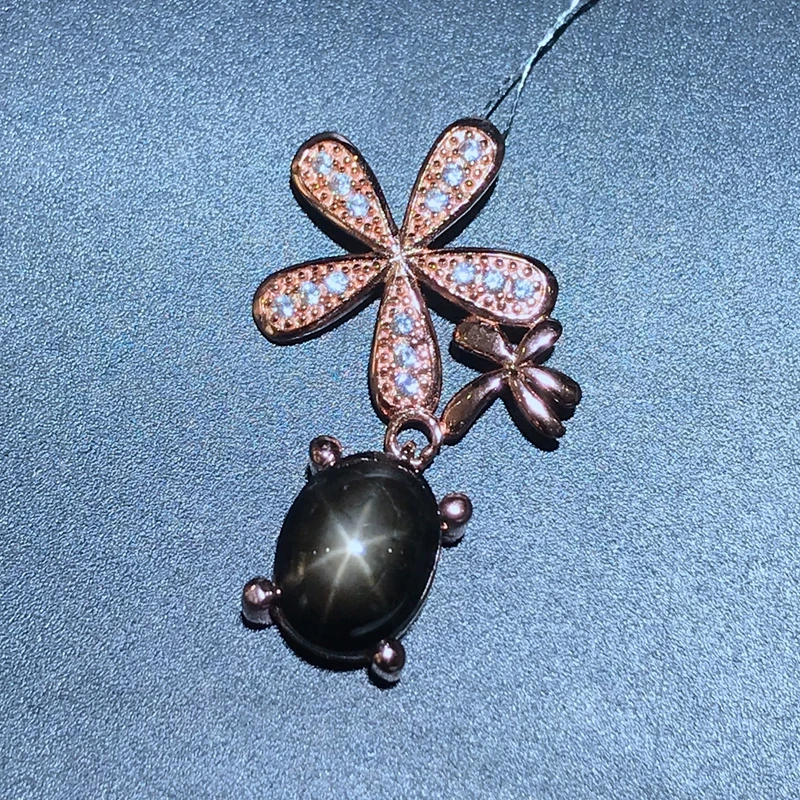 

New store discount price super discount 925 Silver Natural Star Sapphire lady Necklace