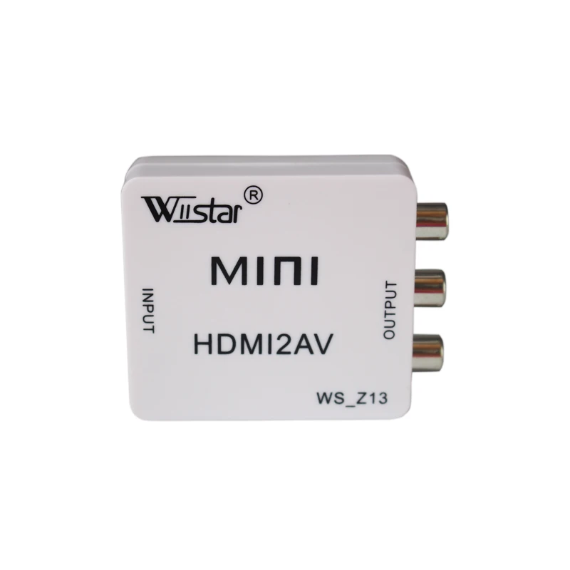 Стандартный HDMI интерфейс Мини HD видео преобразователь коробка к AV/CVSB NTSC PAL выход К