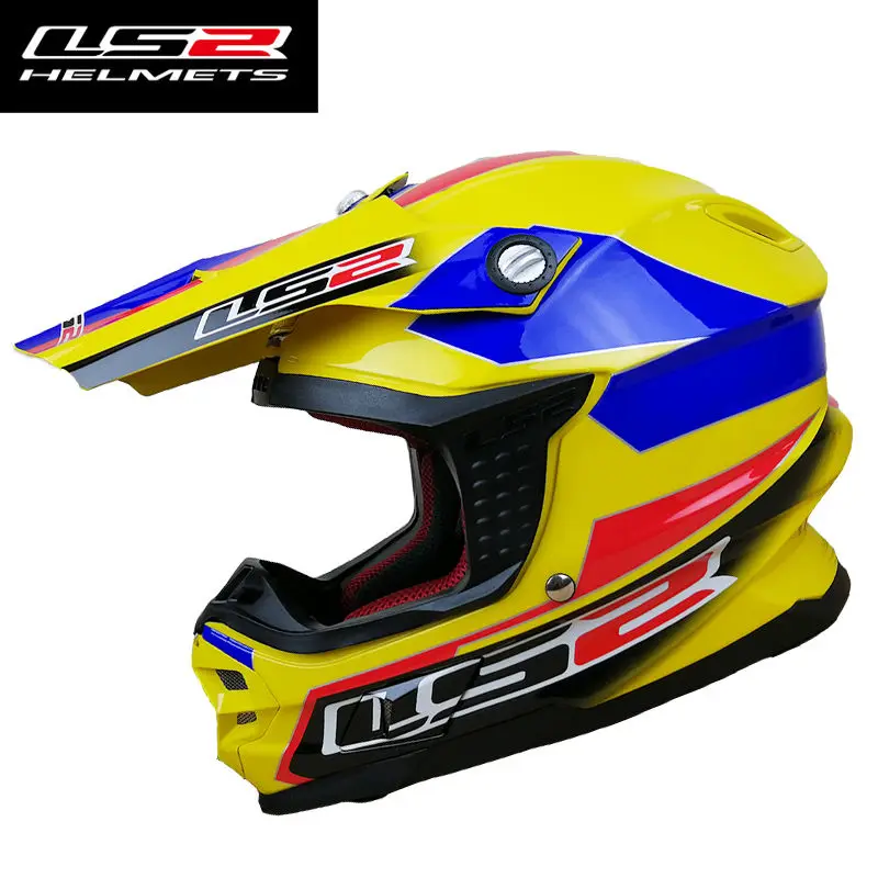

LS2 MX456 Motocross helmet fiber glass shell with air pump system high quality 100% original LS2 Motorcycle helmets