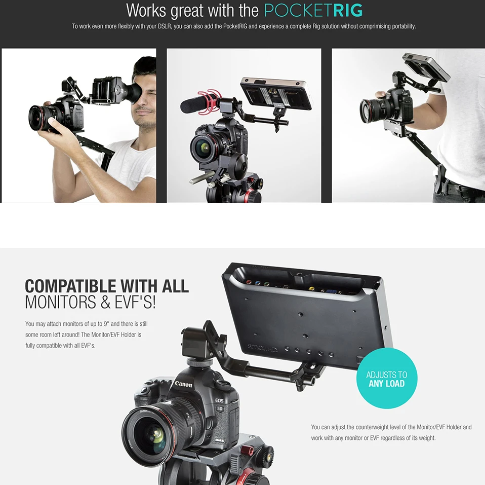 DIGITALFOTO DSLR монитор/EVF/микрофон/светодиодный держатель для освещения камеры