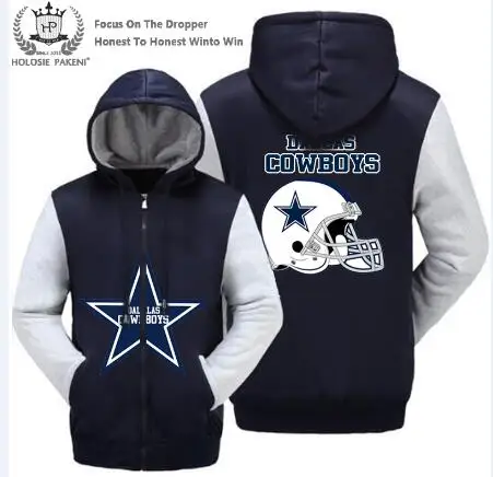 Дропшиппинг США Размеры Dallas Cowboys Для мужчин женщин зимние пальто из плотного