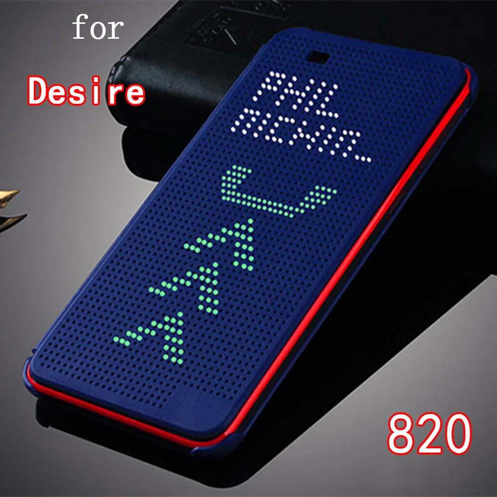 Умный Автоматический Режим сна для HTC Desire 820G тонкий чехол в горошек ударопрочный