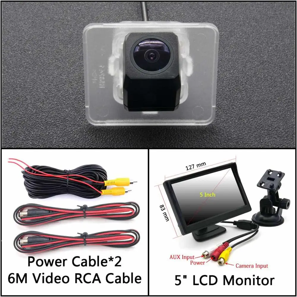 Cam Add 5 inch LCD Full HD резервная камера заднего вида для Kia Optima K5 Cerato K3 для hyundai i40 Sedan Автостоянка ЖК-зеркало монитор камера заднего вида - Название цвета: Cam Add 5 inch LCD