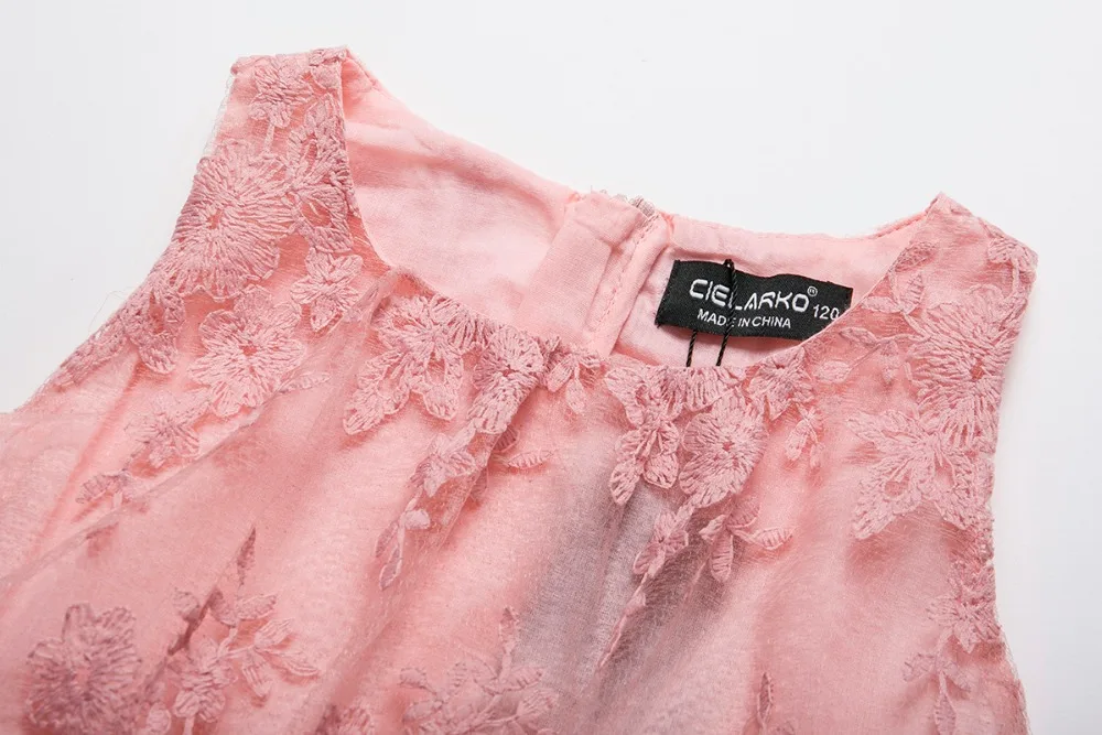 Girls Lace Dress Elegant Children Wedding Party Gown Pageant Baby Dresses Kids Flower Frock Princess Birthday Girl 2-7Year | Детская