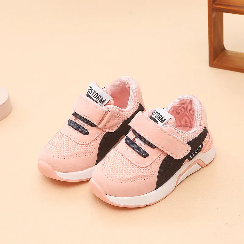 Однотонная детская повседневная обувь весна-осень 2019 модная спортивная для