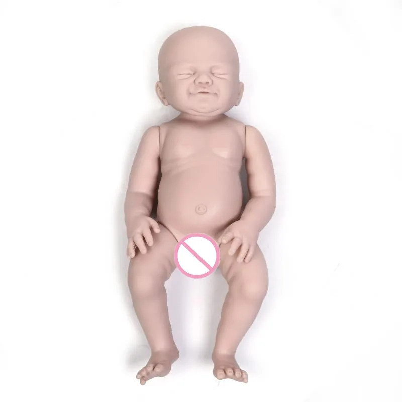 20Inch Boy Girl Reborn doll kit Full Limb Anatomically Correct Closed Eyes not Finished Product Baby Realistic Beborn Gifts | Игрушки и