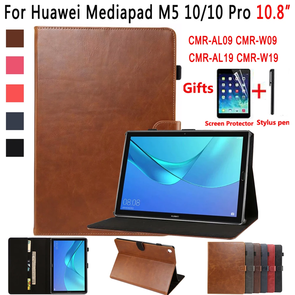 

Premium Leather Case for Huawei Mediapad M5 10 Pro 10.8 CMR-W19 CMR-W09 CMR-AL09 Cover Smart Case for Huawei Mediapad M5 10.8