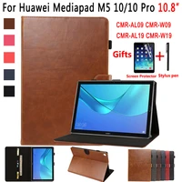 premium leather case for huawei mediapad m5 10 pro 10 8 cmr w19 cmr w09 cmr al09 cover smart case for huawei mediapad m5 10 8