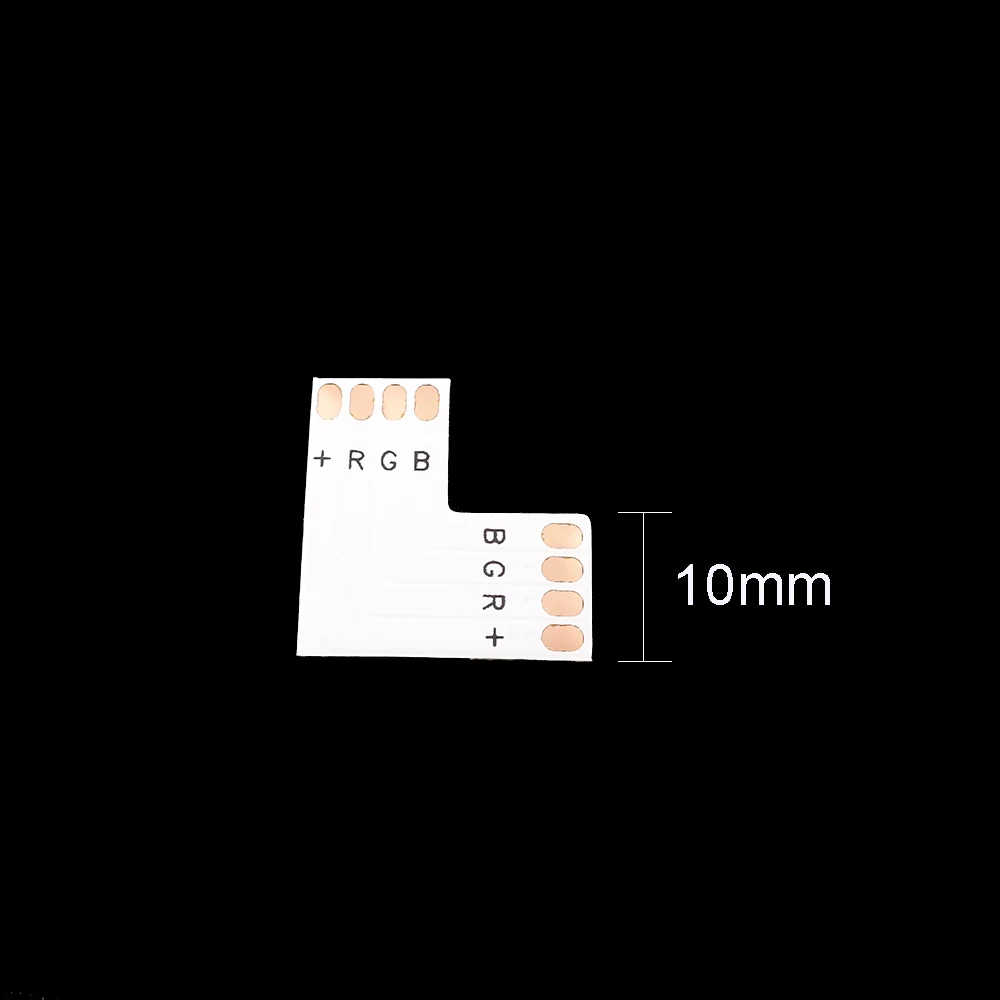 10 шт./лот 4 контакта мм RGB Разъемы женский удлинитель L T X форма 3 варианта без пайки