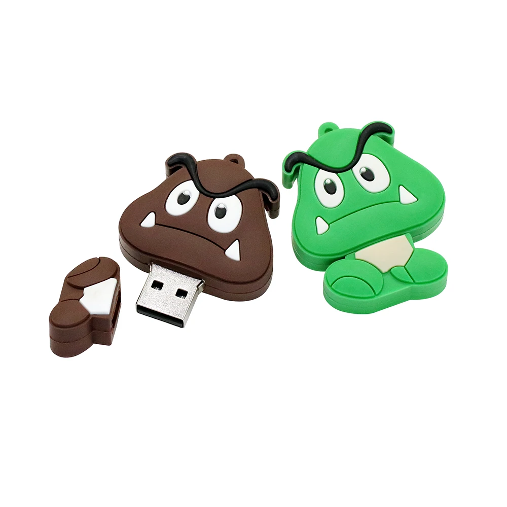Cle Usb флеш-накопитель 32 ГБ Супер Марио мультфильм Bowser Флешка 128 Гб 64 Гб Забавный Usb флеш-накопитель 16 Гб карта памяти диск 8 ГБ 4 ГБ ручка-накопитель