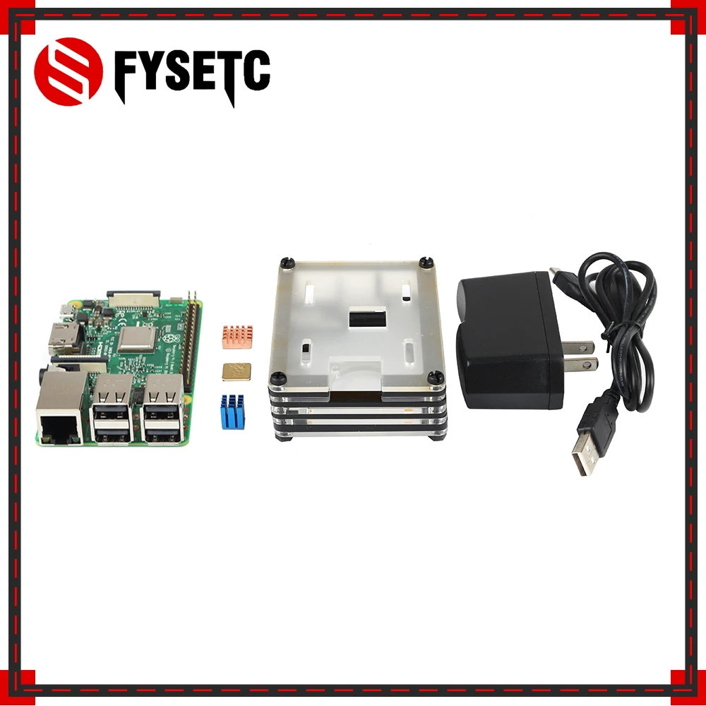 Raspberry Pi 3 Model B Board + Heatsink ABS чехол/Alicylic чехол 5V 2.5A US источник питания 5MP