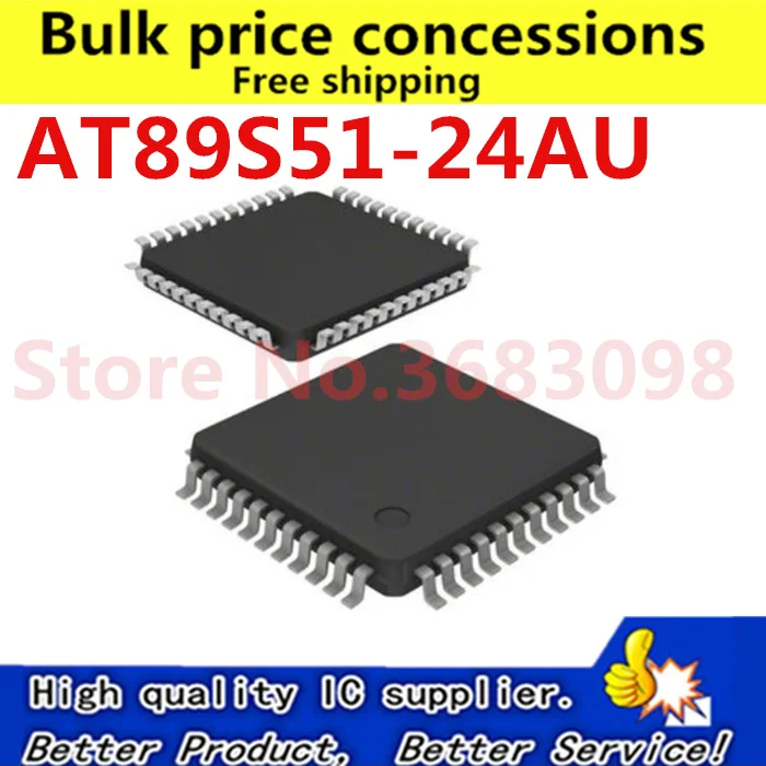 

Free Shipping 20pcs/lot AT89S51 AT89S51-24AU TQFP-44