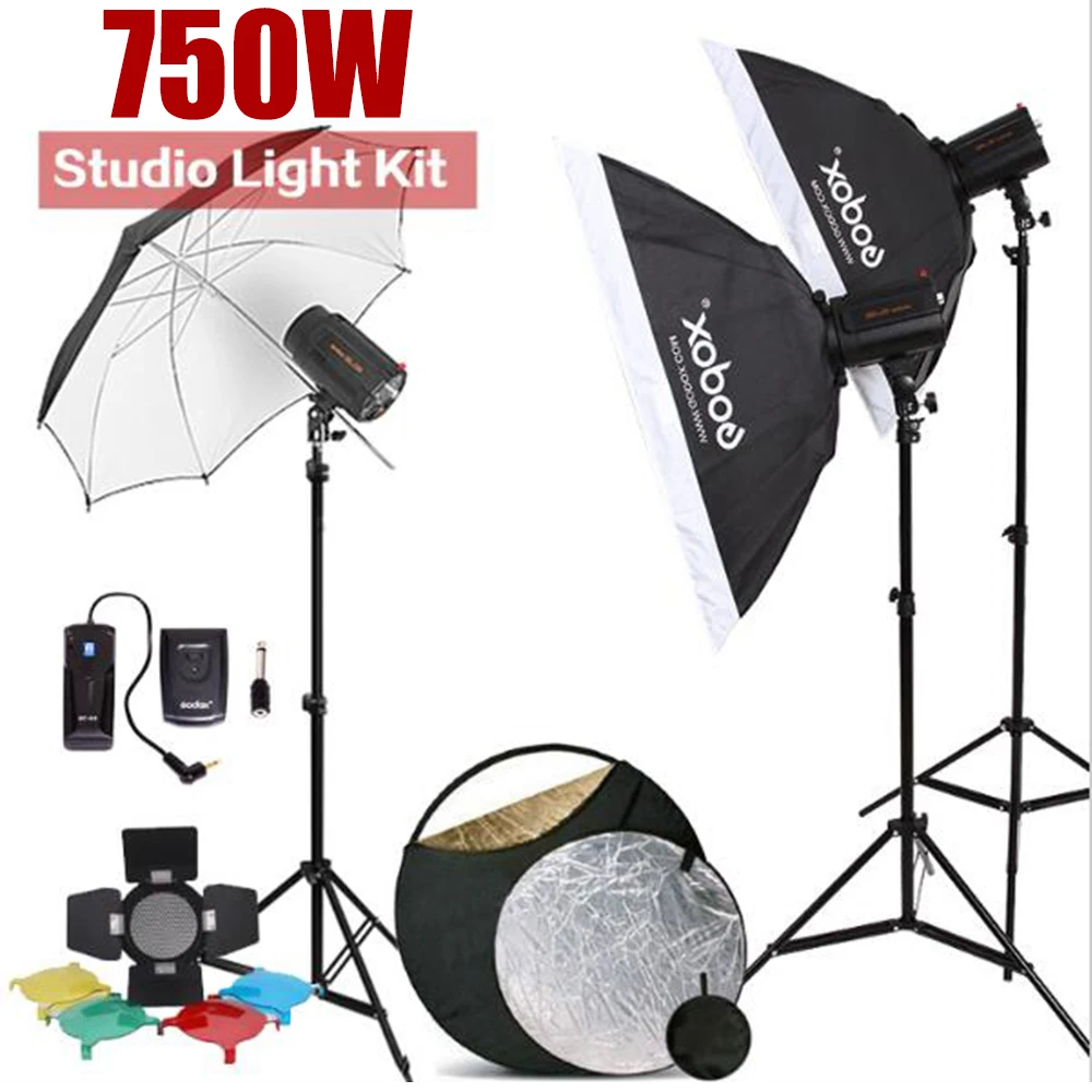 750 Вт GODOX 3x250 E250 компактная вспышка Стробоскопическая студийная осветительная