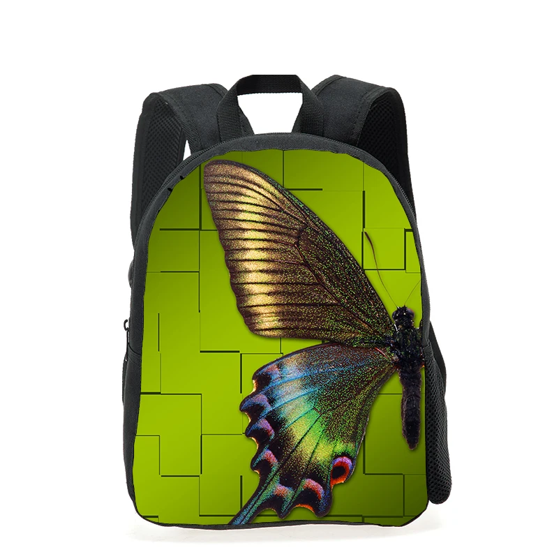 3D школьные сумки с принтом бабочки для маленьких девочек детский сад школьная