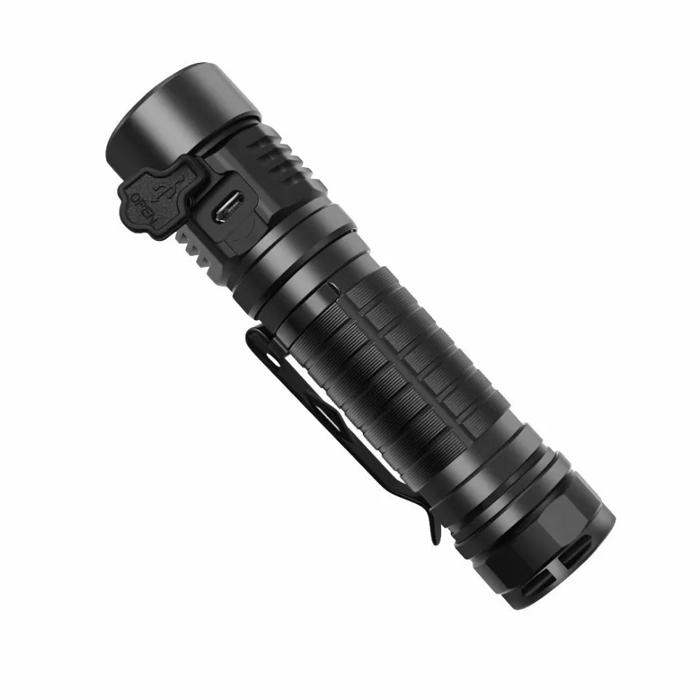 Rofis MR30 USB Перезаряжаемый фонарик CREE XHP35 HI max 1600 люмен расстояние луча 335 м уличный с