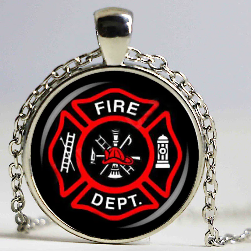 Лидер продаж модное ожерелье с подвеской в виде символа пожарного ювелирное