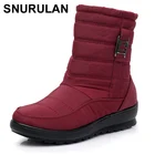 SNURULANWomen's сапоги толстые плюшевые теплые зимние водонепроницаемые ботинки для мам женские ботильоны зимние сапоги Женская водонепроницаемая женская обувь