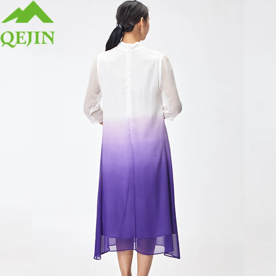 Женские платья kleid из натурального шелка летнее женское платье ручной работы с