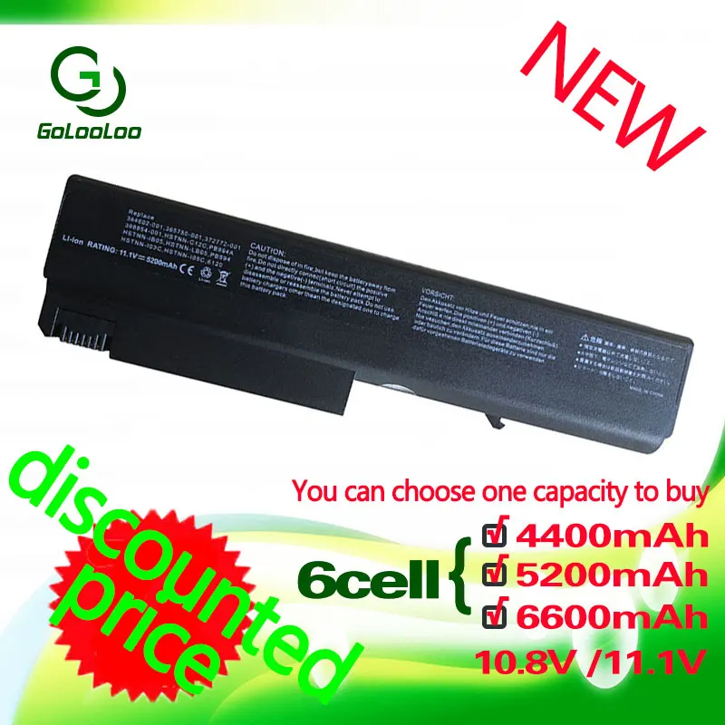 Golooloo 11 1 v ноутбук Батарея для hp Бизнес Тетрадь 6910p 6510b 6710b 6710s 6715b 6715s nc6100 NC6105 418867 001