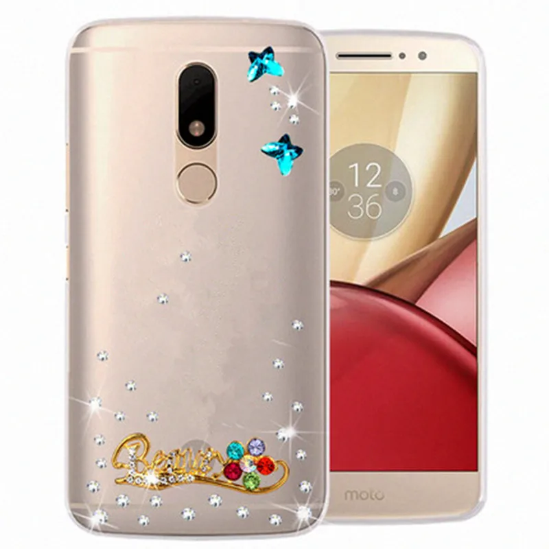 Модные прозрачные чехлы со стразами для телефонов Motorola ONE P30 play note G6 Plus G7 X4 G5S G5 E5 E4 G4