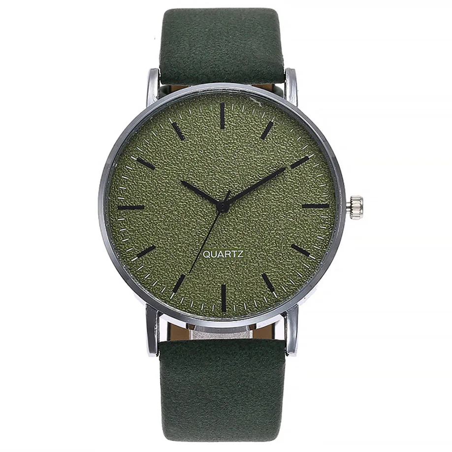 Green Reloj женский кожаный ремень повседневные часы Роскошные женские s большой циферблат Аналоговые кварцевые наручные часы женские часы relogio feminino - Цвет: Green