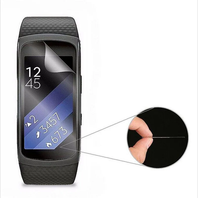 3 шт. противовзрывная мягкая прозрачная защитная пленка из ТПУ для Samsung Gear Fit 2 Fit2