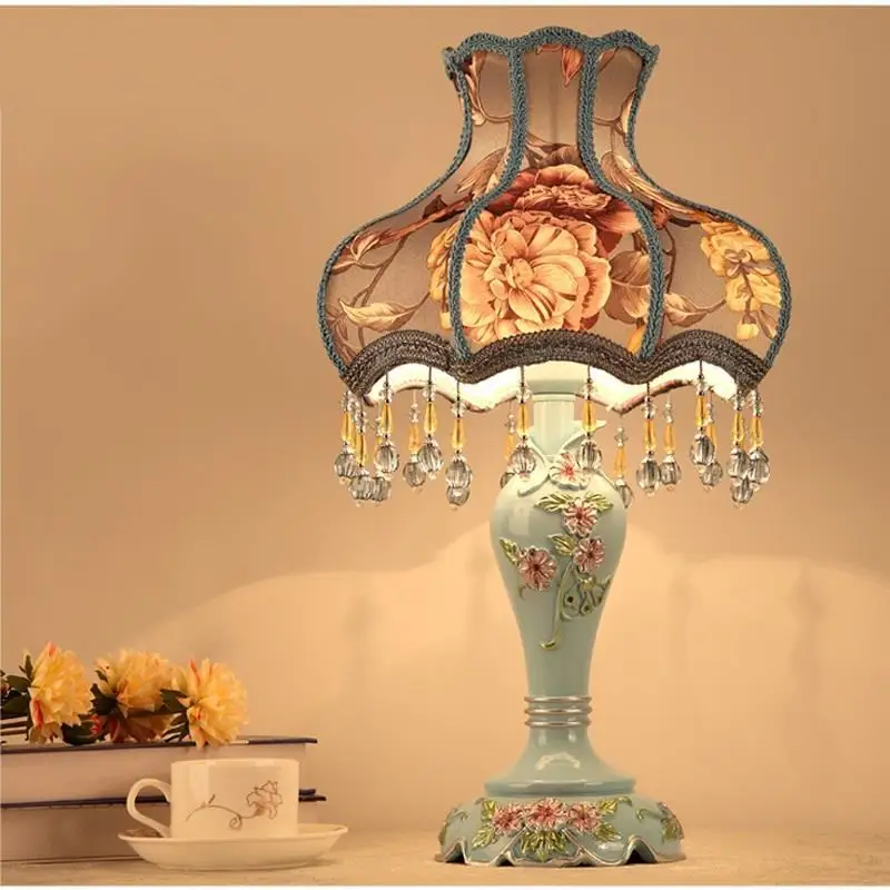 Домашняя настольная лампа Tafellamp Lampe Chevet Chambre Lampara Dormitorio Европейский дом Abajur Para Quarto