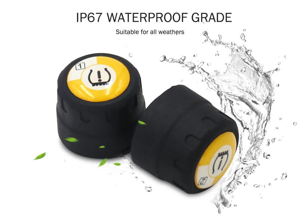 Система мониторинга давления в шинах мотоциклов 2 шт. с Bluetooth TPMS режим приложения