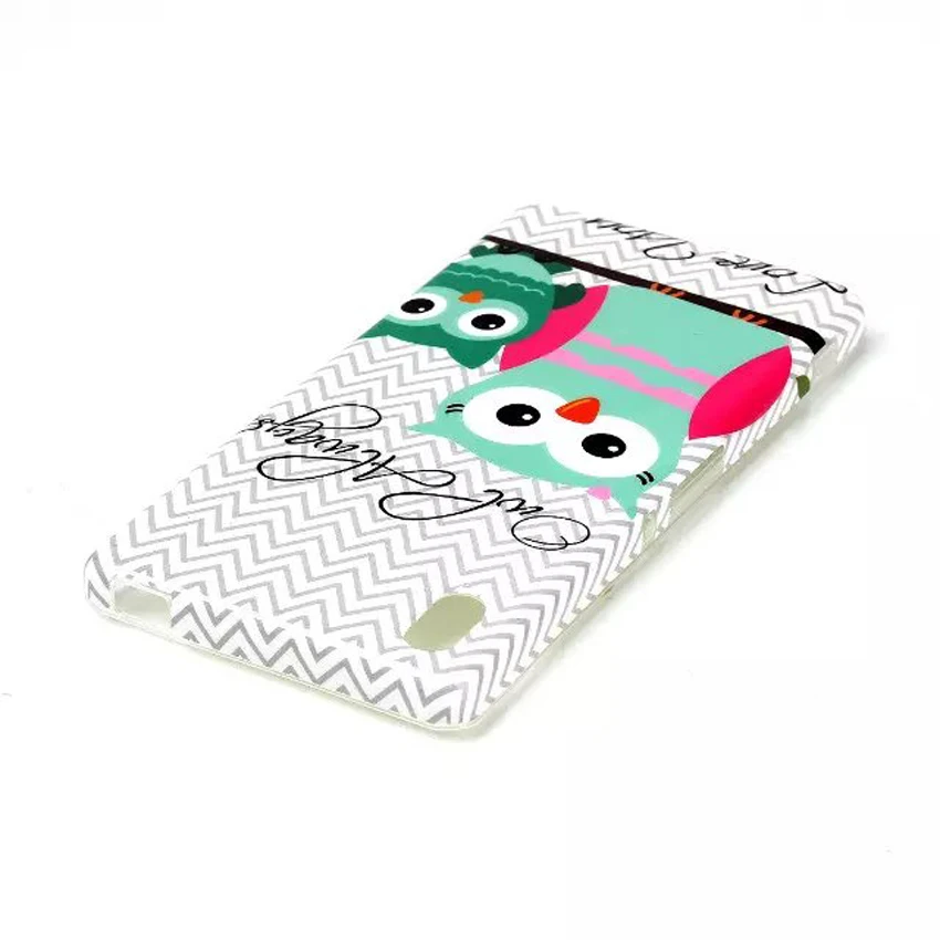 2016 Fashion M4 Aqua Top Quality IMD TPU Silicone Gel Soft Owl Feather Phone Cases For Sony Xperia Back Mobile Skin |