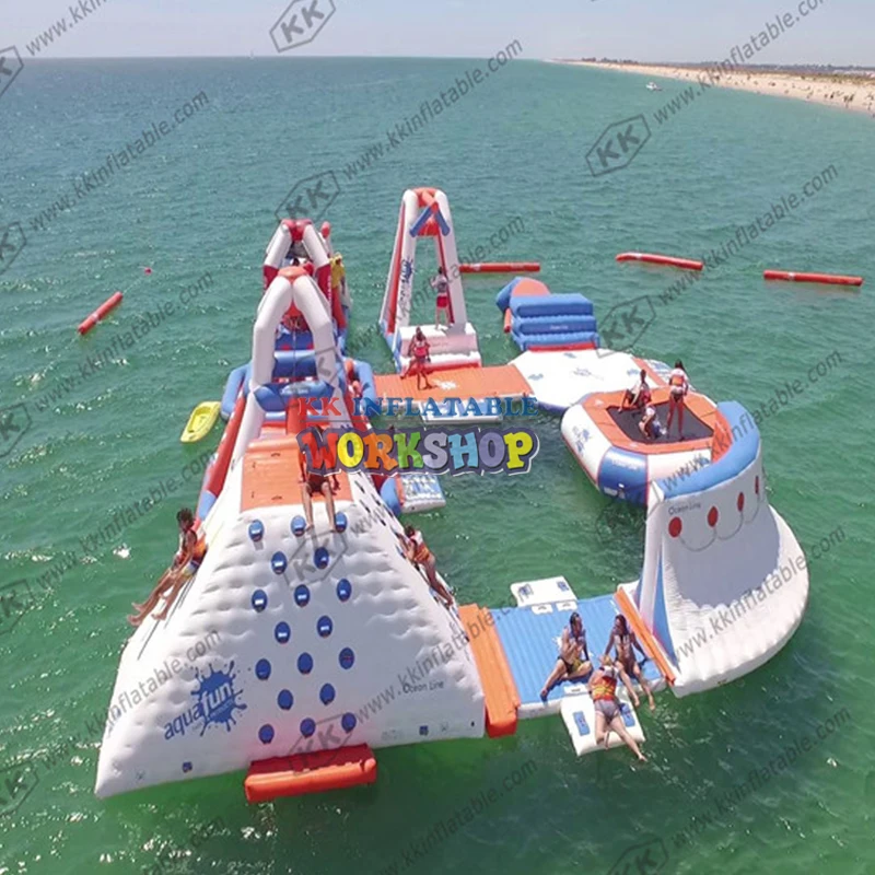 Goedkoop Opblaasbare Amusement Water Park, Strand Eiland Opblaasbare Water Park
