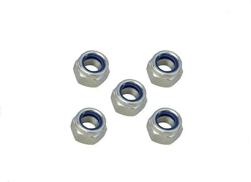 

100pcs/Lot Metric DIN985 Zinc Plated Carbon Steel M8 Self Locking Hex Nylon Insert Lock Nut Stop Nut