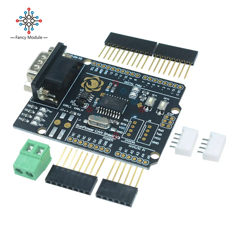 MCP2515 Can шина Защитная плата модуля фоторазъем Стандартный UART IIC SPI светодиодный
