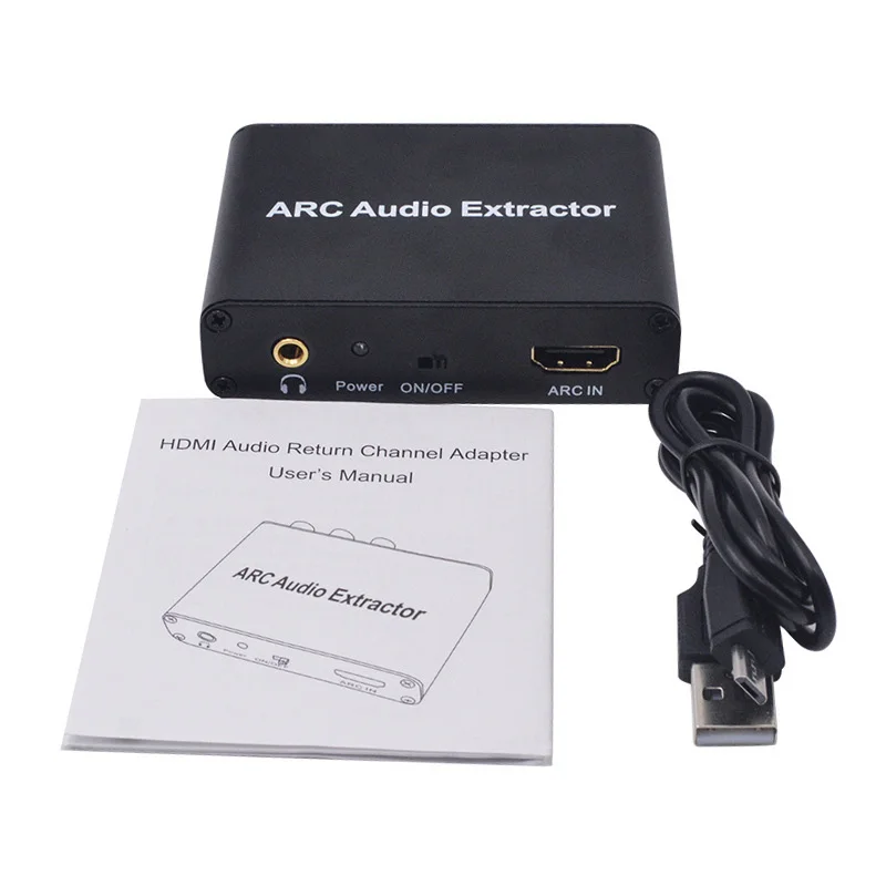192 кГц ARC аудио экстрактор HD адаптер цифровой в аналоговый преобразователь DAC SPDIF