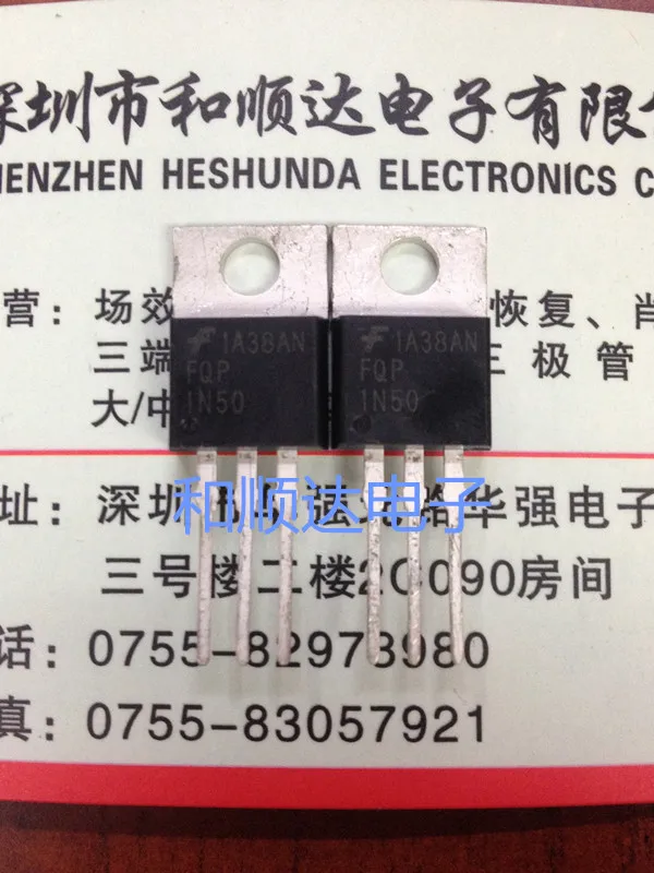 5 шт./FQP1N50 TO-220500V1A |