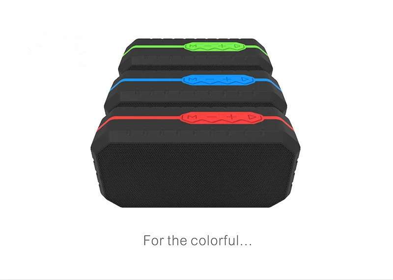 Водонепроницаемый портативный динамик bluetooth молния НЧ пыле противоударный parlante