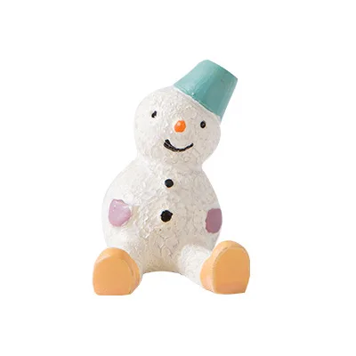 snowman 1 шт. ключ штекер стеллаж для хранения с крючком полимерные крючки семейный халат подвесные крючки сумка для шляп семейный халат сумка для шляп клейкая настенная подвеска для ключей - Цвет: snowman