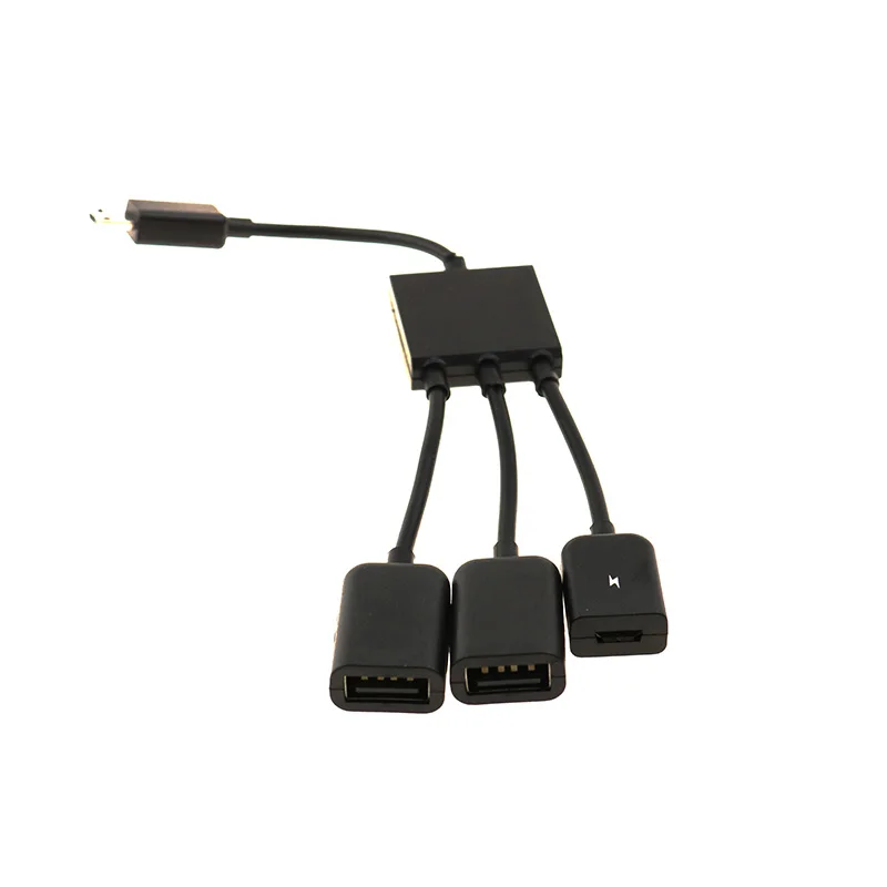 Адаптер Nworld Micro USB OTG Hub для смартфона планшета 3 в 1 мультиразветвитель совместимый