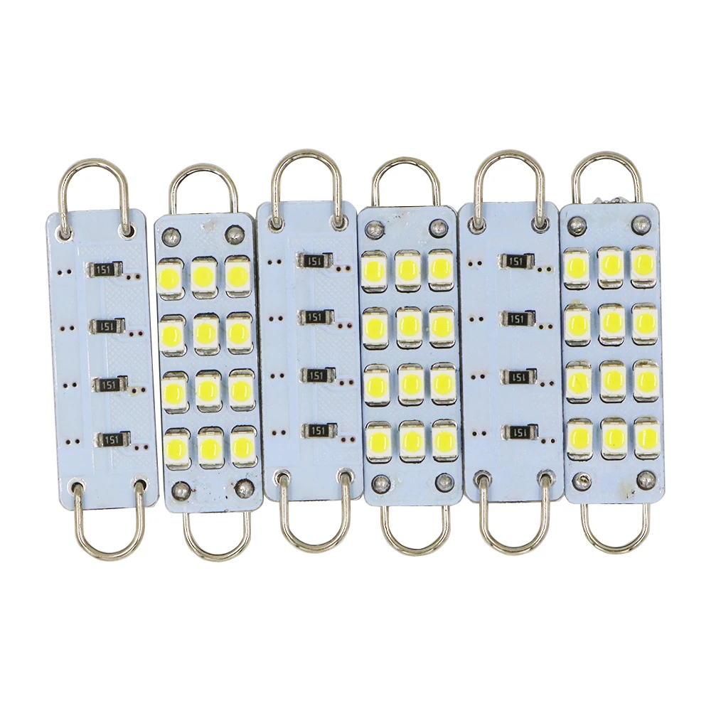 YSY 100 шт. 211-2 211 212 212-2 561 562 Led гирлянда 44 мм 12SMD 1210 жесткая петля LED интерьер автомобиля