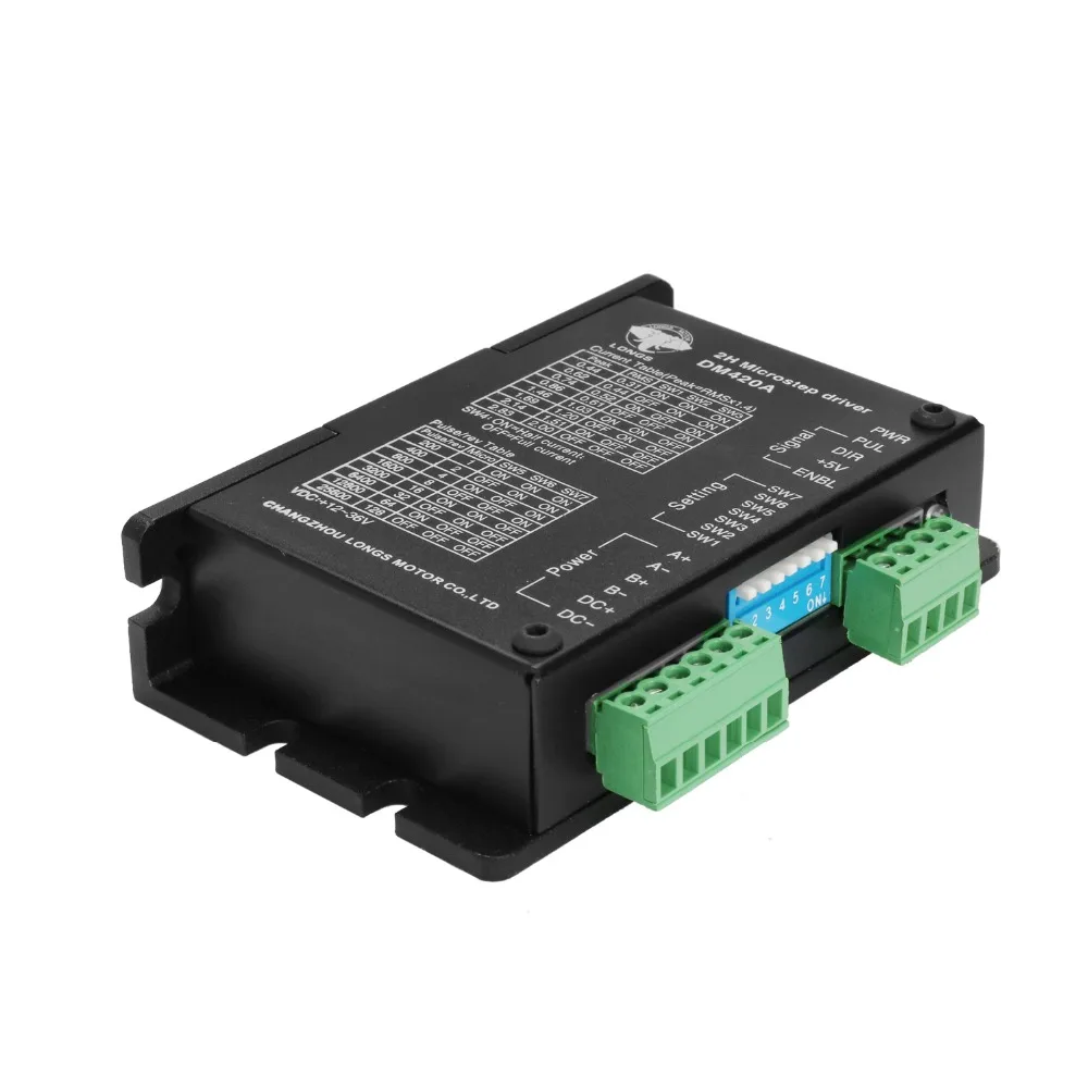 Драйвер шагового двигателя DM420A 1.7A 12 36V 128micsteps для 3D принтера Nema17|Шаговый