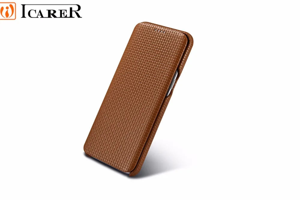 ICARER Натуральная Кожа Filp Обложка Для Samsung Galaxy S8 плюс Высокая качество бумажник