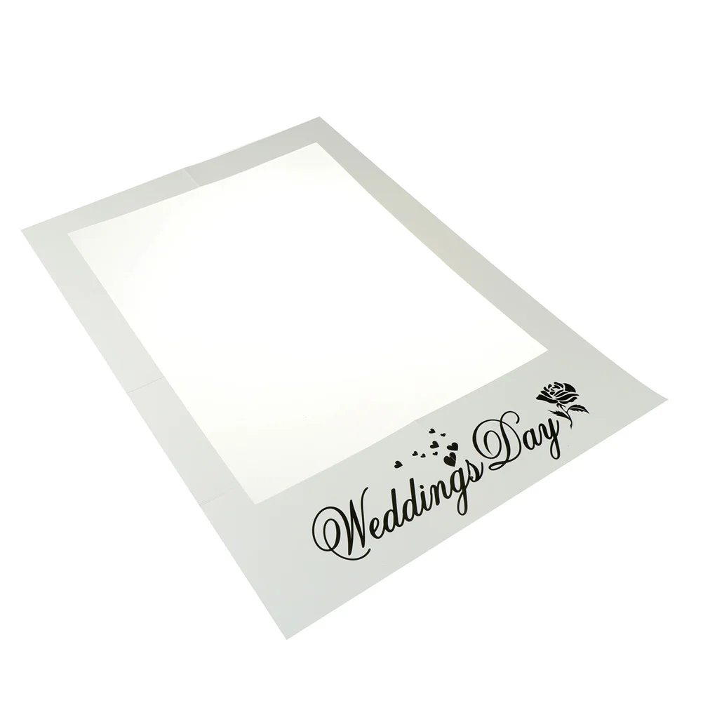 

New Creative Photo Booth Wedding Favors DIY Anniversary/Wedding Party Decoration 1PC Romantic Wedding Photo Frame Photo Props