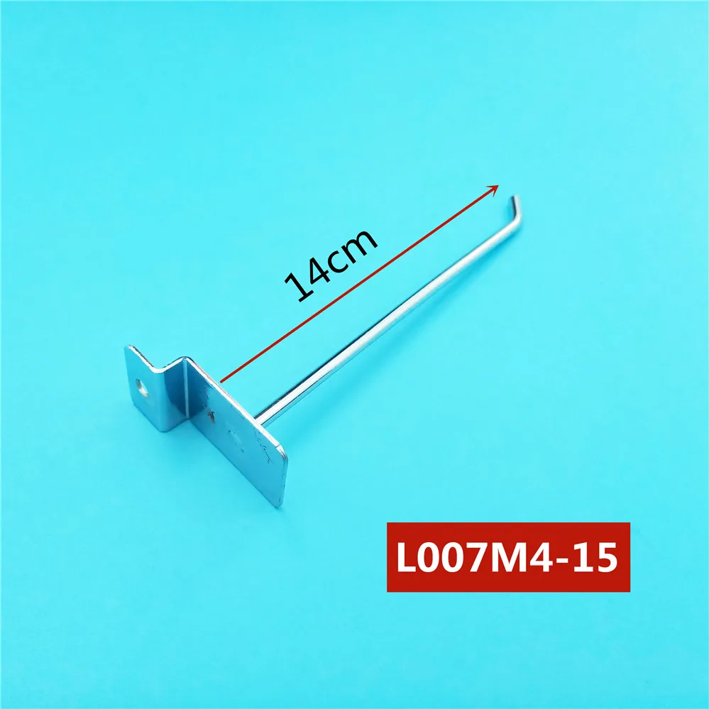 Length 14cm 2pcs 2 шт./лот диам. 4 мм демонстрационные крючки холоднокатаные стальные крючки для пегборда одинарные крючки Slatwall длина 5 см/7 см/10 см/14 см/19 см/24 см/29 см - Цвет: Length 14cm 2pcs