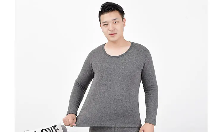 XL-7XL, термобелье, наборы, флис, толстая, одноцветная, зимняя, внутренняя одежда, мягкая, теплая, нательная рубашка, нижнее белье, комплект из 2 предметов, мужские кальсоны