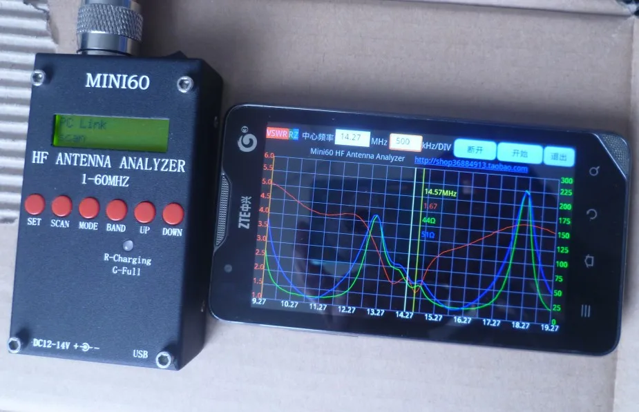 КСВ антенны анализатор радиолюбителей frecuency счетчик sark100 MINI60 1 60 мГц|frecuency counter|antenna