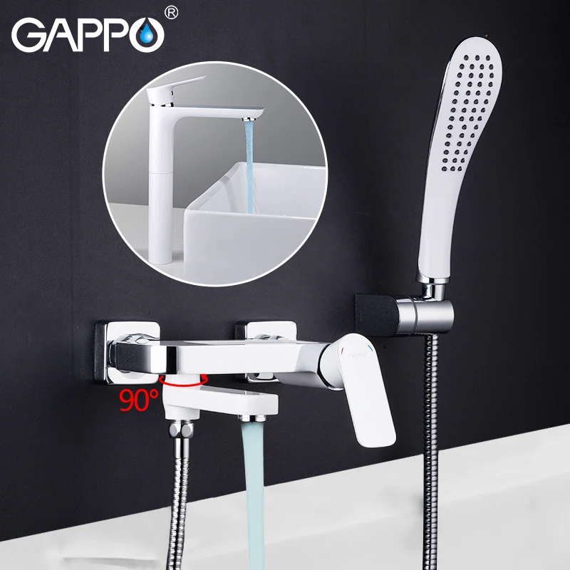 

GAPPO Bathtub Faucets Waterfall Brass Bathtub Taps bathtub spout mixer taps wall mounted mixing faucets for bathroom