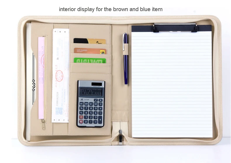 Рекламная папка для файлов из искусственной кожи a4 деловая сумка документов с