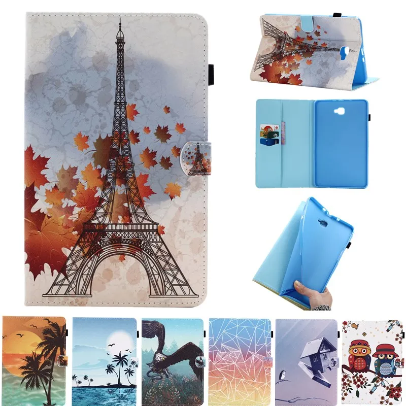 Для T580 T585 чехол тонкий раскладной стенд Флип кожаный для samsung Galaxy Tab 10 1 2016 t585 T580N T585N