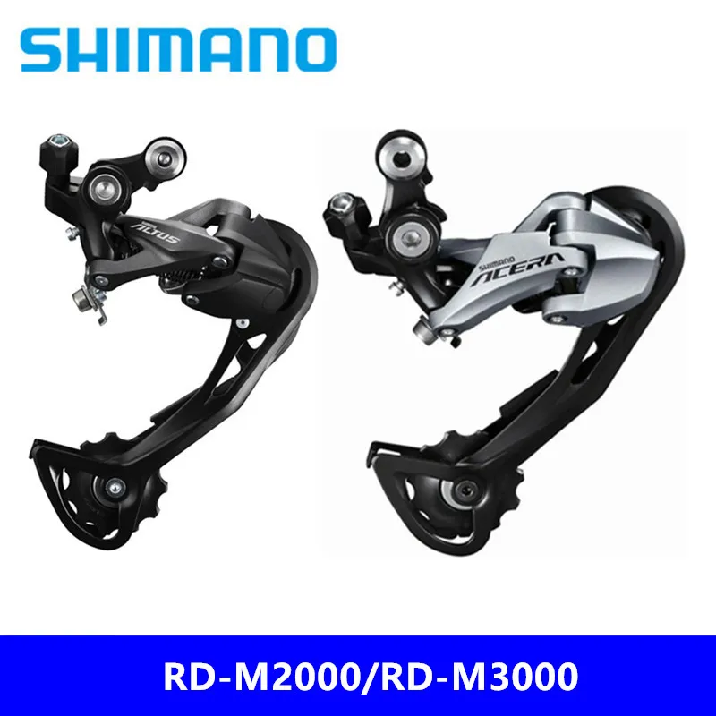 Задний переключатель SHIMANO ACERA RD-M2000 черный/RD-M3000 серебристый задний циферблат горный велосипед 9/27 задний переключатель скорости M390