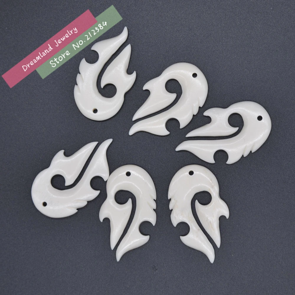 Бесплатная доставка 1 шт. Новая Зеландия маори ручная работа резная бычья кость